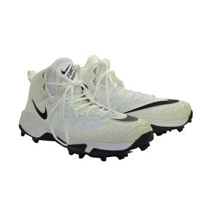 B5 NEW NIKE Force Savage Shark Promo White Black Cleats Shoes 923306-101 Size 16